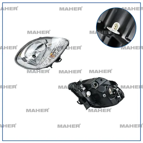 FAR KANGOO 2003-2007 MOTORLU SAĞ BEYAZ SİNYALLİ 8200236591