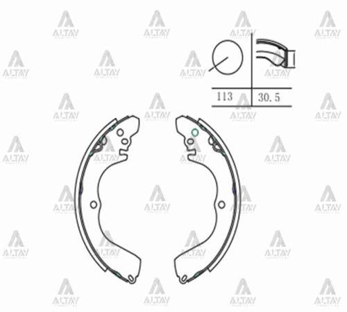 FREN BALATA CARISMA 1996-2000 PABUÇ ARKA MR249576