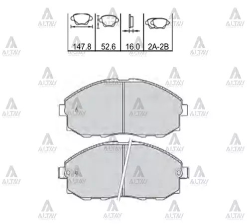 FREN BALATA STAREX 1997-2002 ÖN 58101 4AA30