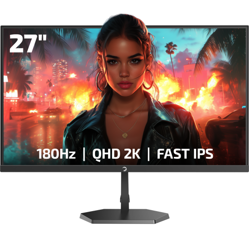 Kaze Q80 27'' Flat Fast IPS 180Hz 0.5Ms QHD 2K Gaming Monitör (Sıfır Ölü Piksel Garantili)