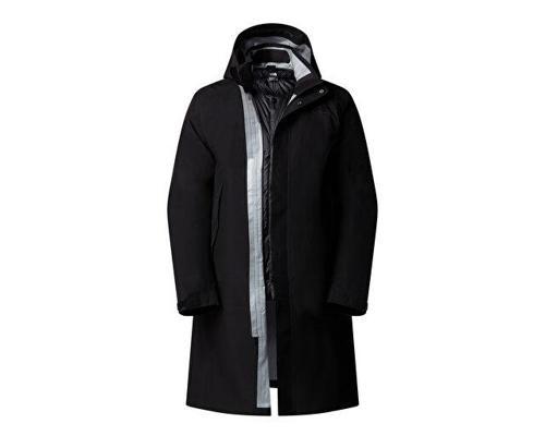 M Expedition Gtx 3-in-1 Down Hooded Park Erkek Outdoor Parka (700 Dolgu Kaz Tüyü) NF0A8CG7JK31 Siyah