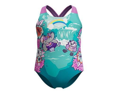 SPEEDO BCK 1PC XBCK IF BLUE Kız Çocuk Mayosu 8-00314218254 Mavi