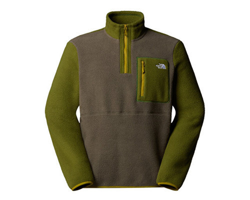 M Yumiori 1/4 Zip Erkek Outdoor Çeyrek Fermuarlı Polar Ceket NF0A883SEP71 Yeşil