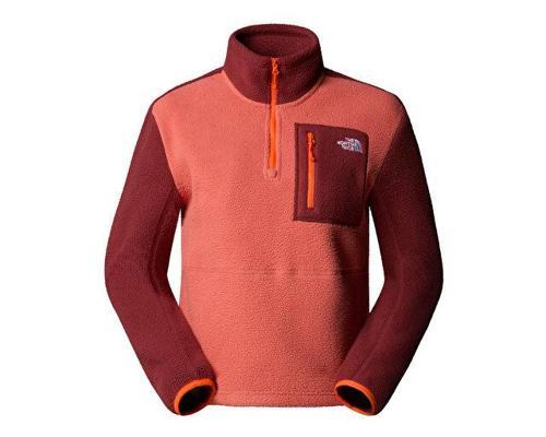 W Yumiori 1/4 Zip Kadın Outdoor Çeyrek Fermuarlı Polar Üst NF0A8E89EOW1 Kırmızı