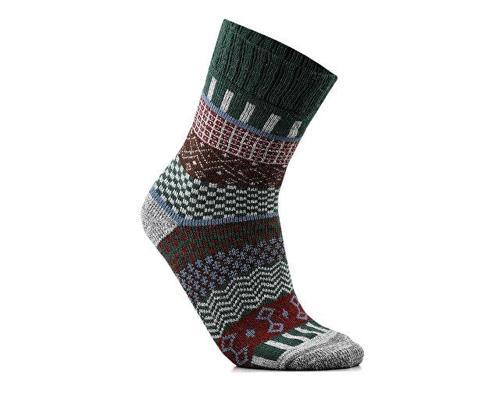 SVEA-YESİL Unisex Günlük yün Çorap SVEA-YESIL Renkli