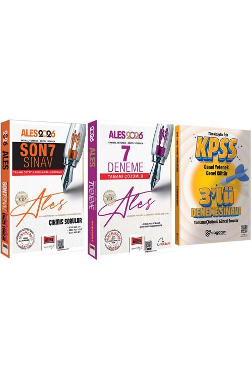 2026 ALES VIP Sözel-Sayısal Yetenek Tamamı Çözümlü 7 Deneme-Son 7 Sınav Çıkmış Sorular