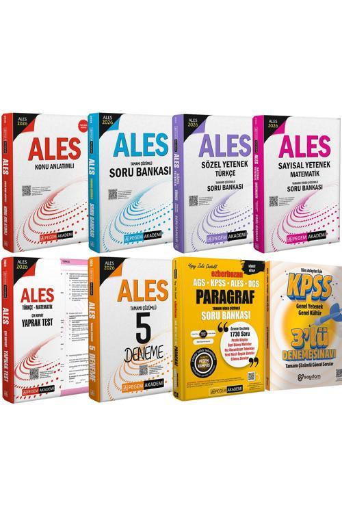 2026 ALES(Konu Anlatımı-Soru Bankası-Sözel Sayısal Yetenek-Çek Kopart Yaprak Test-5 Deneme)-Paragraf