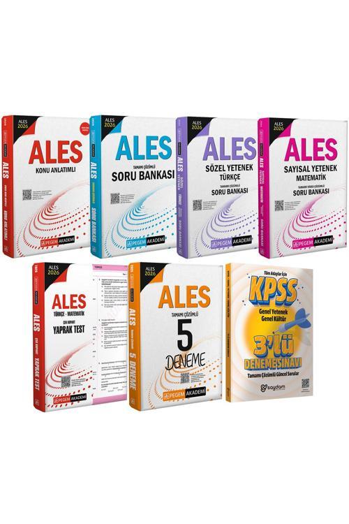 2026 ALES Mega Set(Konu Anlatımı-Soru Bankası-Sözel Sayısal Yetenek-Çek Kopart Yaprak Test-5 Deneme)