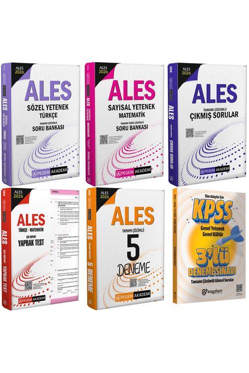 2026 ALES Sözel-Sayısal Yetenek Çözümlü Soru Bankası-Çek Kopart Yaprak Test-5 Deneme-Çıkmış Sorular