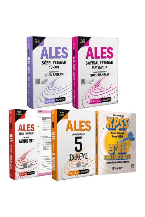 2026 ALES Sözel-Sayısal Yetenek Çözümlü Soru Bankası-Çek Kopart Yaprak Test-Çözümlü 5 Deneme