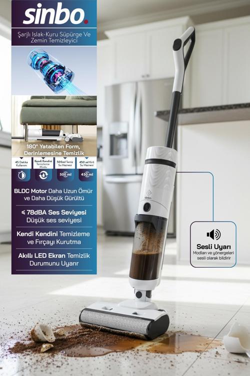 SFC-4104 Islak-Kuru Yüzey Temizleyici-Beyaz