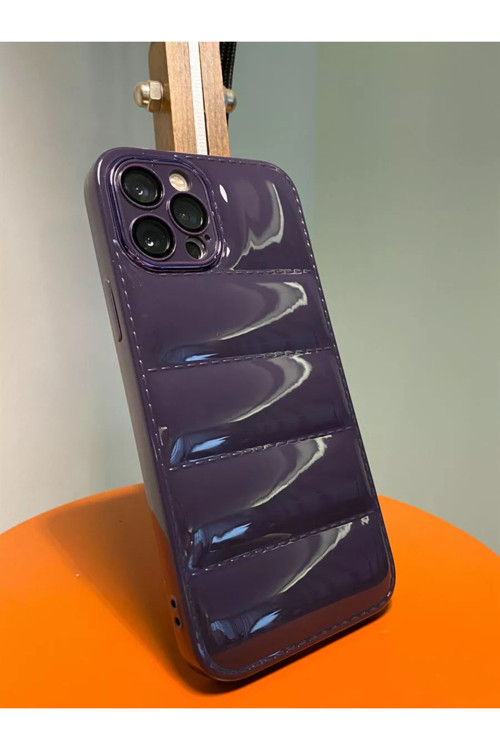 Apple İphone 11 Pro Uyumlu Puffer Silikon Kılıf Kamera Koruma Lens Korumalı Parlak Telefon Kılıfı