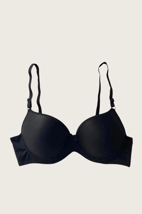 MDB MdbShop Mikro Kumaş Push Up Dolgulu Balenli Günlük Tek Destekli Sütyen