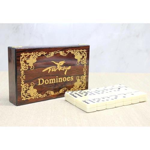 Ahşap Kutulu Domino Oyunu