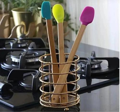 MDB 3 adet ısıya dayanıklı bambu spatula