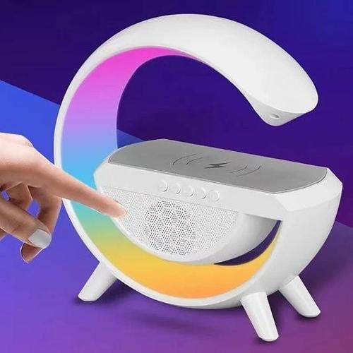 MDB Bluetooth Hoparlörlü Kablosuz Şarj Özellikli Masa Lambası Gece Lambası