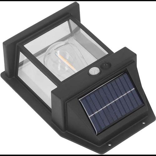 MDB Güneş Enerjili Bahçe Aydınlatması Aplik Dekor Solar Ve Sensörlü Bahçe Balkon ve Garaj Lambası