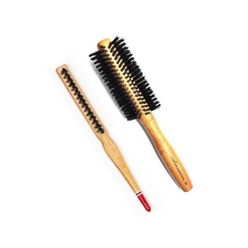 506 Ve 690 Profesyonel Yanmaz Set Topuz Saç Fırçası-2'li