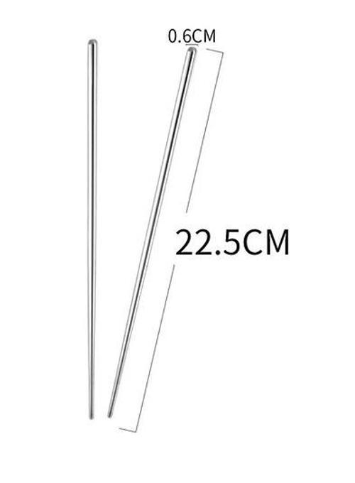 MDB Metal Paslanmaz Çelik Yemek Çubuğu 5'li