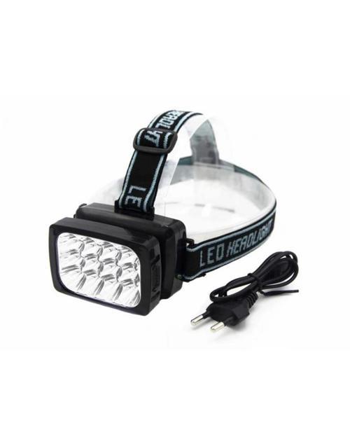 12 Ledli Güçlü Şarjlı Kafa Lambası