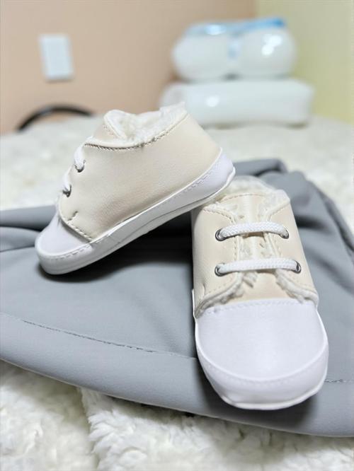 İÇİ PELUŞLU BEBEK PATİK - Bej - 18 Bej