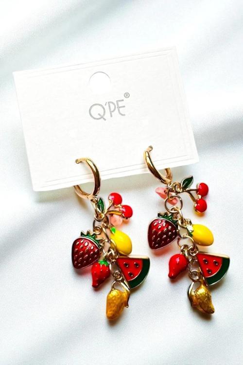 SALLANTILI MEYVE KİRAZ LİMON ÇİLEK KARPUZ KÜPE