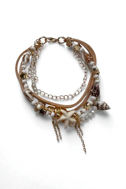 ETNİK BOHEM ÇOKLU BİLEKLİK DOĞALTAŞ