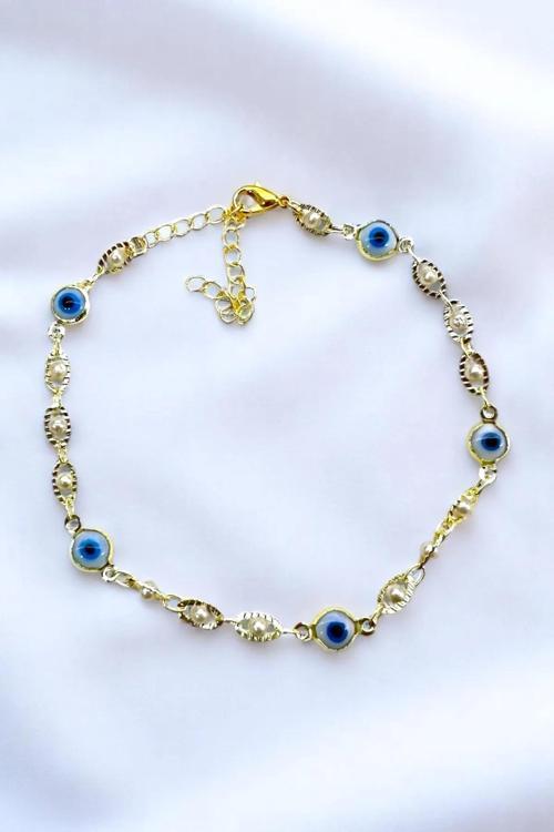 NAZAR GÖZ İNCİ MEKİK HALHAL