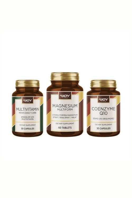 Erkekler İçin Vitamin&Mineral Paketi-2 Multivitamin + Koenzim Q10 + Magnezyum Multiform
