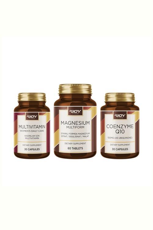 Kadınlar İçin Vitamin&Mineral Paketi-2 Multivitamin + Koenzim Q10 + Magnezyum Multiform