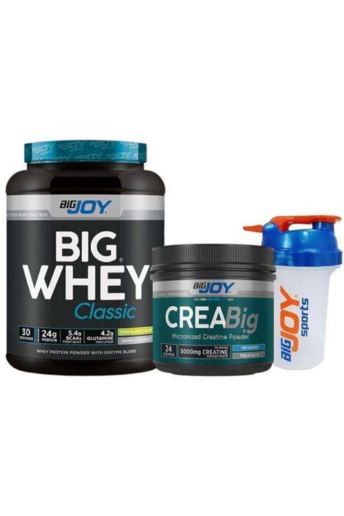 WHEY PROTEİN Çikolata Aromalı 1020 gr Big Whey Classic Series + KREATİN 120gr Creabig Creatine