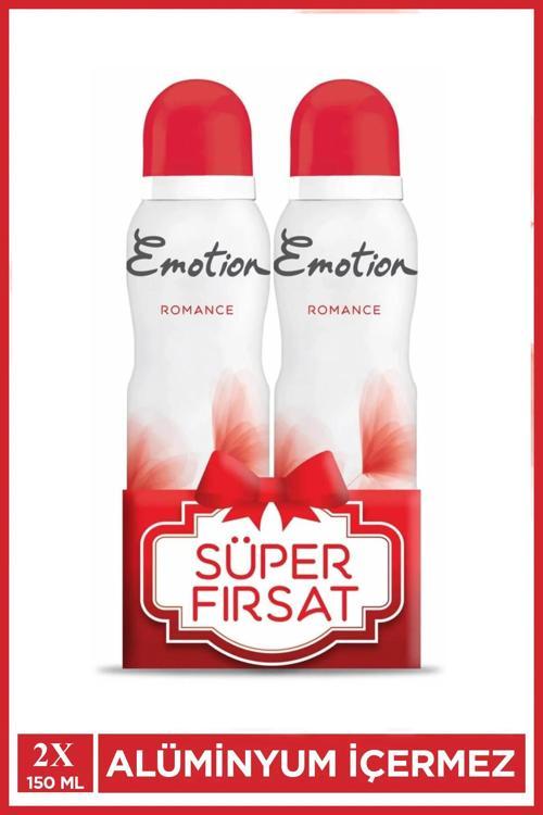 2 Adet Emotion Romance Kadın Vegan Deodorant 150 Ml Hızlı Kurur, Leke Bırakmaz