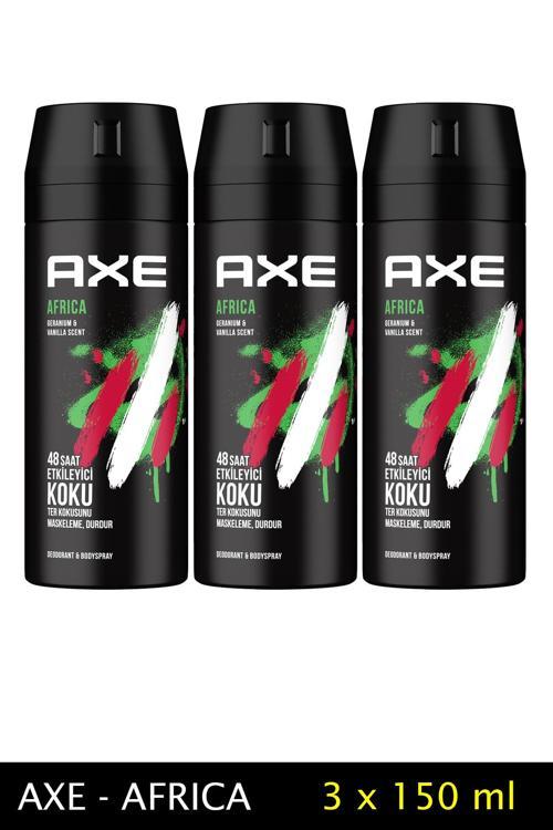 3 Adet Axe Africa Erkek Deodorant Sprey 150 ml