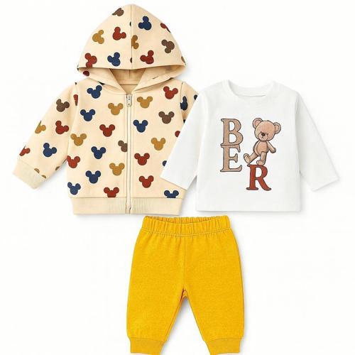 Bear Hırkalı Erkek Bebek Eşofman Takım