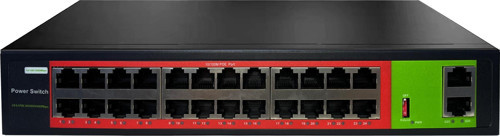 POE-2420-260W 24 Port 10/100 2x Gigabit Rj45 Uplink 260w Poe Switch
