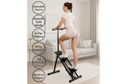 FYS10 Katlanabilir Dikey Tırmanma Egzersiz Aleti - Merdiven Tırmanma Kondisyon Aleti