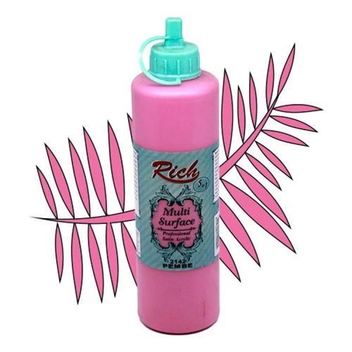 Multi Surface Her Yüzey İçin Akrilik Boya 500 cc. 2142 PEMBE