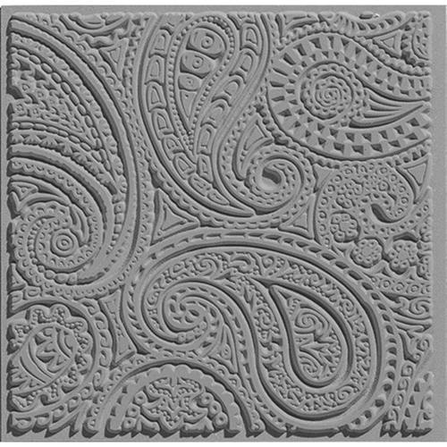 Texture Plate Silikon Polimer Kil Desen ve Doku Kalıbı 9x9 cm. PAISLEY