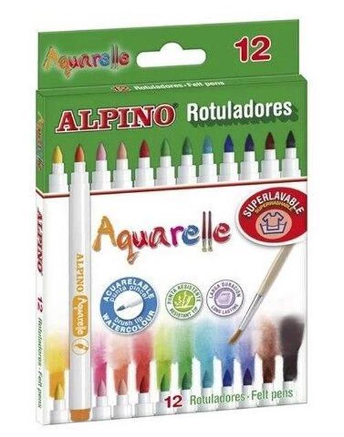 Aquarelle Fırça Uçlu Keçeli Kalem 12 Renk