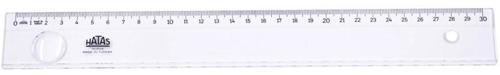 Mercekli Geniş Plastik Cetvel 30 cm.