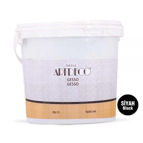 Gesso Tuval Astar Boyası Siyah 1000 ml.