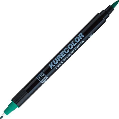 Kurecolor Fine & Brush for MANGA Marker Çizim Kalemi 534 Turquoise Green