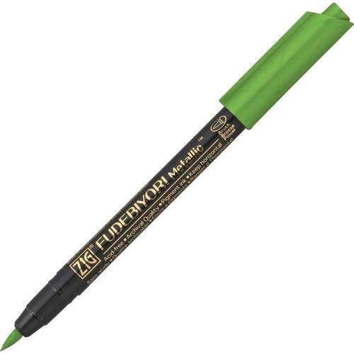 Fudebiyori Metallic Brush Pen Yaldızlı Fırça Uçlu Marker Kalem LIGHT GREEN