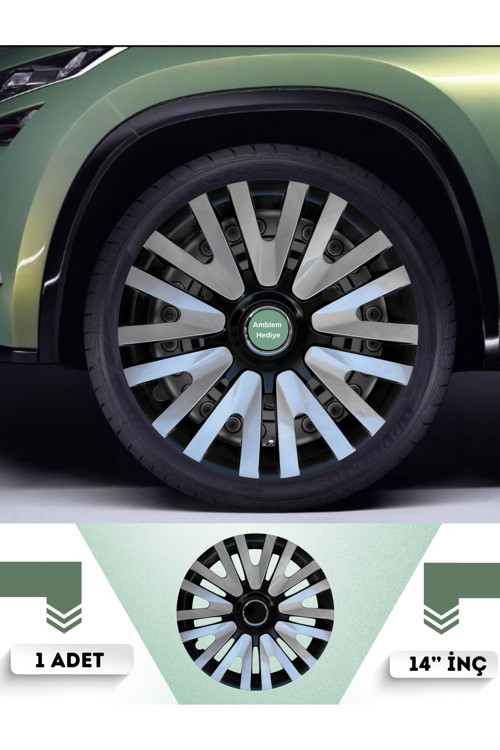 Tofaş Serçe 14 İnç Jant Kapağı Çift Renk (Amblemli 1-Adet Kapak) 307