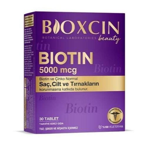 Biotin 5000 mcg Takviye Edici Gıda 30 Tablet