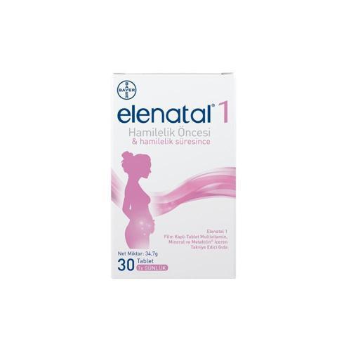 Elenatal1 Multivitamin - Mineral - Metafolin İçeren Takviye Edici Gıda 30 Tablet