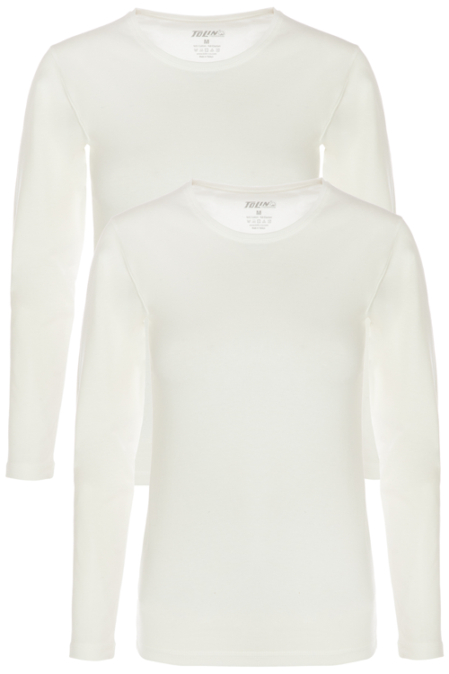 Kadın 2 li Uzun Kollu Pamuklu Likralı Fanila 6217