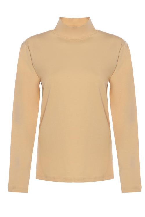 Kadın Uzun Kollu Pamuklu Likralı Balıkçı Yaka Fanila 6257