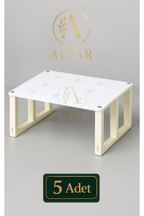 5 Adet Metal Bardak Fincan Rafı Dolap İçi Raf Bardak Yükseltici Yer Tasarrufu Sağlayan Bardak Rafı