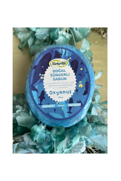 Doğal Süngerli Sabun, Okyanus Özlü Besleyici, Nemlendirici Süngerli Sabunu 100 Gr.